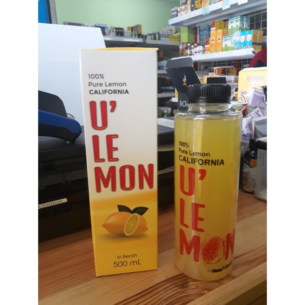 

Sari buah lemon U'Lemon 100% Murni dari buah lemon Segar