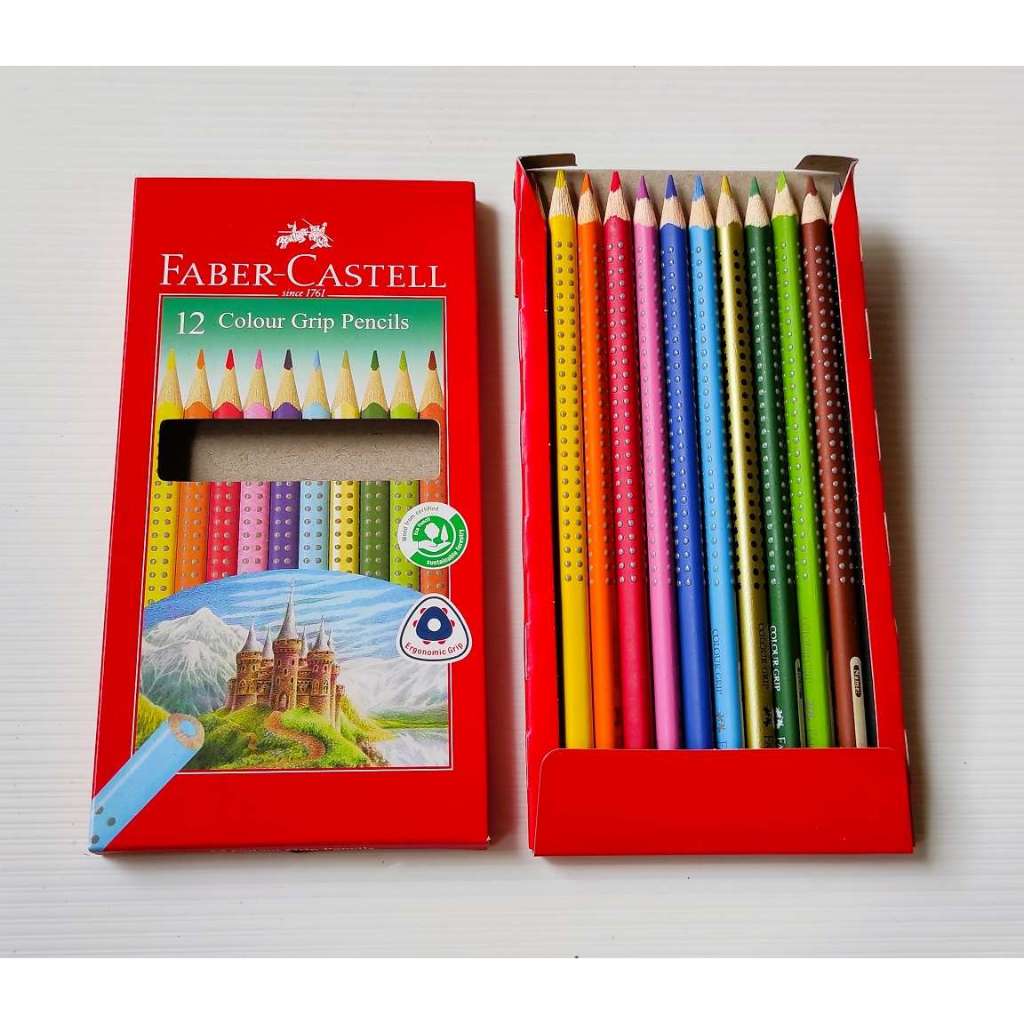 

FABER CASTEL 12 COLOUR GRIP PENCILS