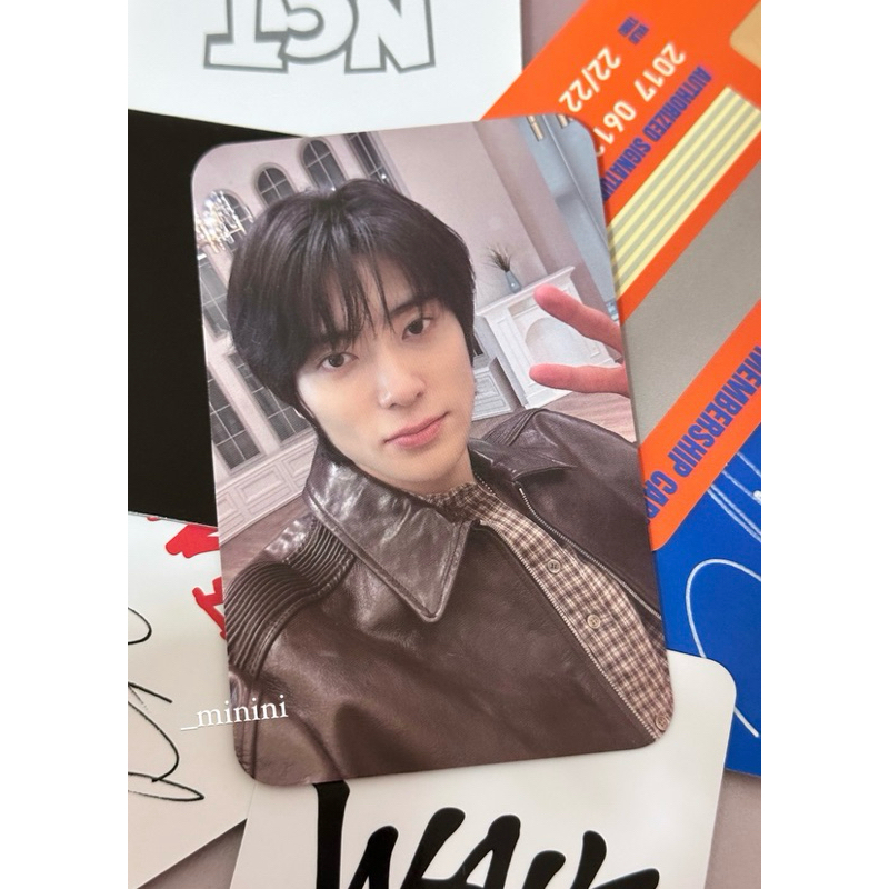 Jaehyun J Album Money Clip Fansign POB Photocard Jaket Kulit Leather Jaket