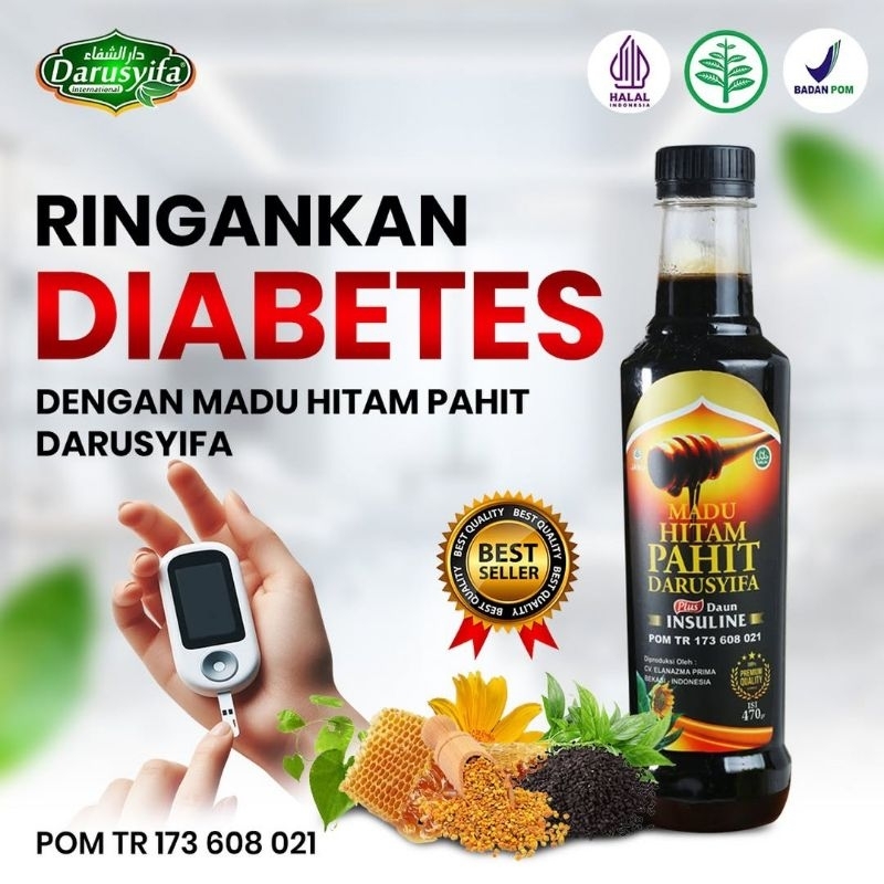 

Madu Hitam Pahit Darusyifa Herbal Diabetes 470 gram