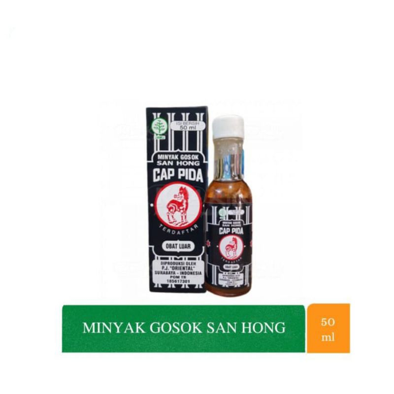 Minyak Gosok SANHONG  Cap Pida 50 ML/12 ML