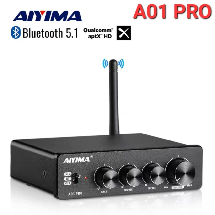 AIYIMA A01 PRO Amplifier 2x100w TPA3116D2 Class-D Amplifier & BT 5.1