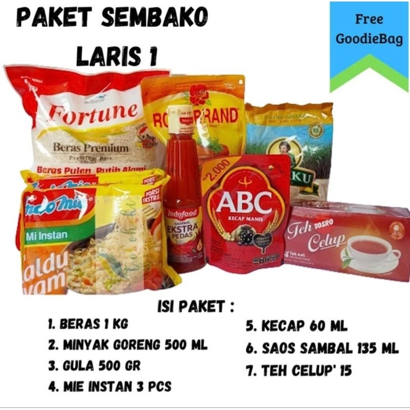 

PAKET SEMBAKO LARIS 1