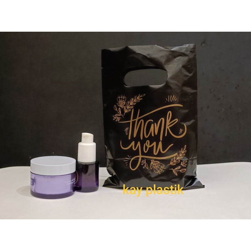 

kantong kresek oval thank you sablon emas 15 x 23