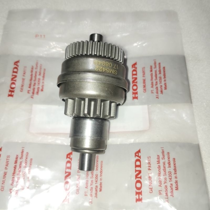 gear gir pinion double starter Honda beat fi beat karbu spacy fi spacy karbu vario 110 fi scoopy fi 