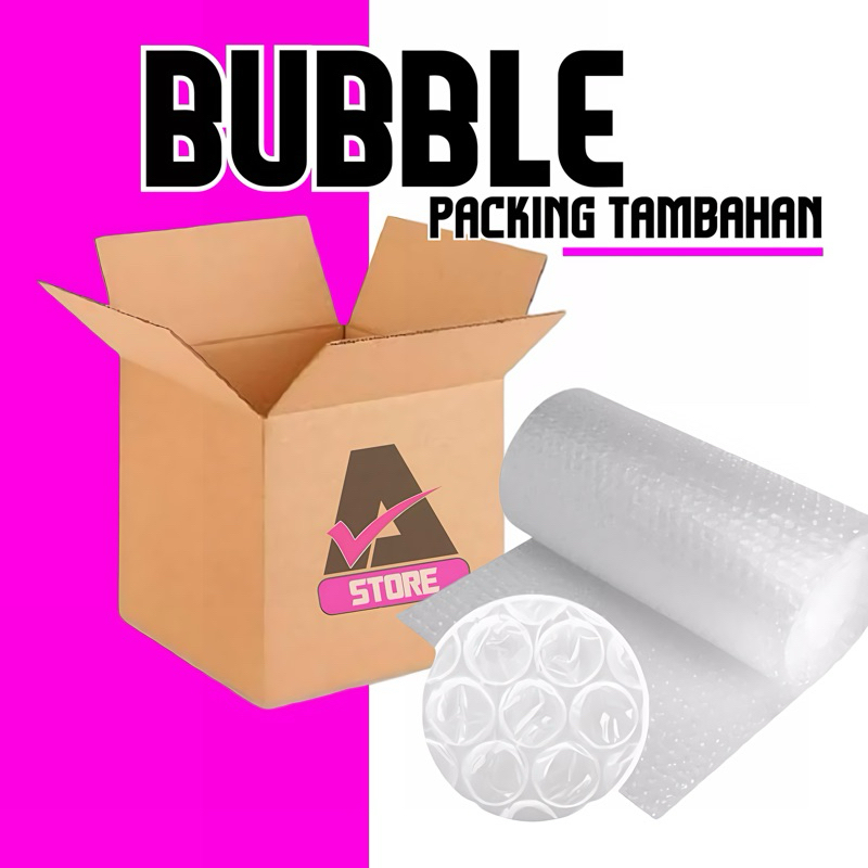 

BUBBLE WRAP TAMBAHAN PACKING AGAR LEBIH AMAN