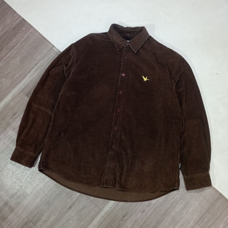 Kemeja Corduroy Mark Gonzales warna coklat bekas preloved