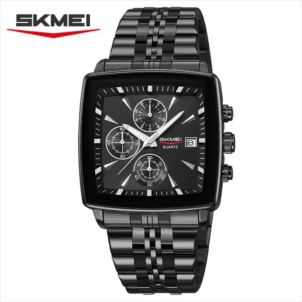 PENGIRIMAN INSTANT -- Jam tangan pria kotak rantai crono aktif SKMEI 2434 Original waterresist