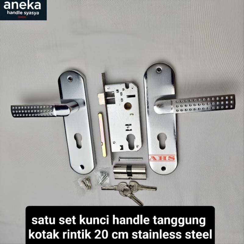 Nimira_Amira Handle Set Kunci Pintu Ukuran Tanggung 20Cm & Besar 25 Cm / Handle Pintu Set / Kunci