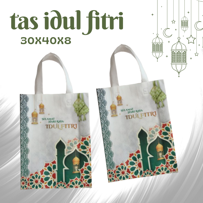 

Goodie Bag Lebaran Laminasi 30x40 Tas Hampers Idul Fitri (12pcs)