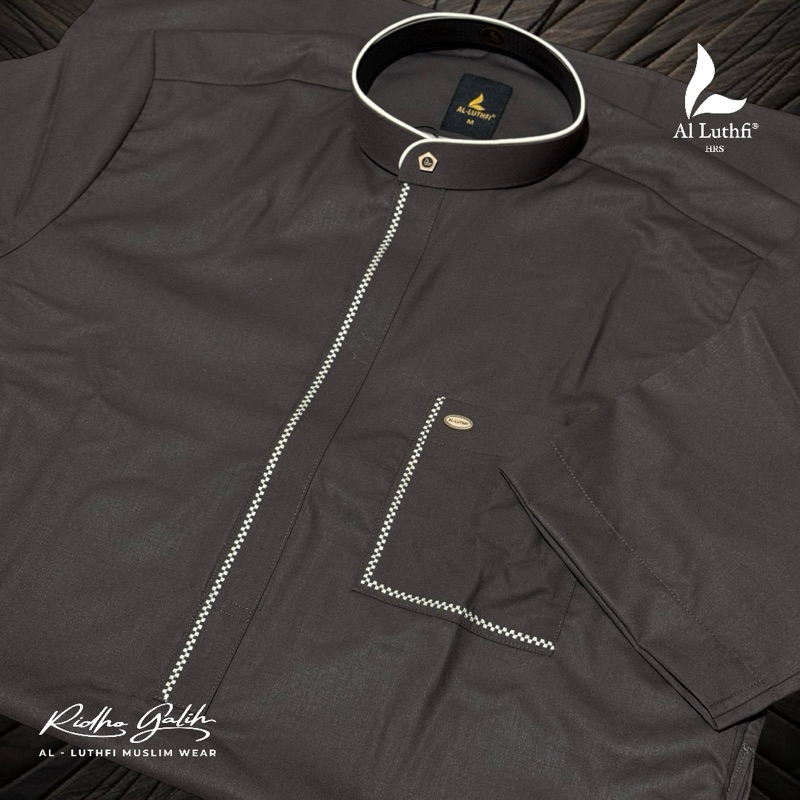 SUPER DEAL Al Luthfi - Setelan Baju Pakistan ANTI UV - Setelan Baju Kurta Muslim Premium