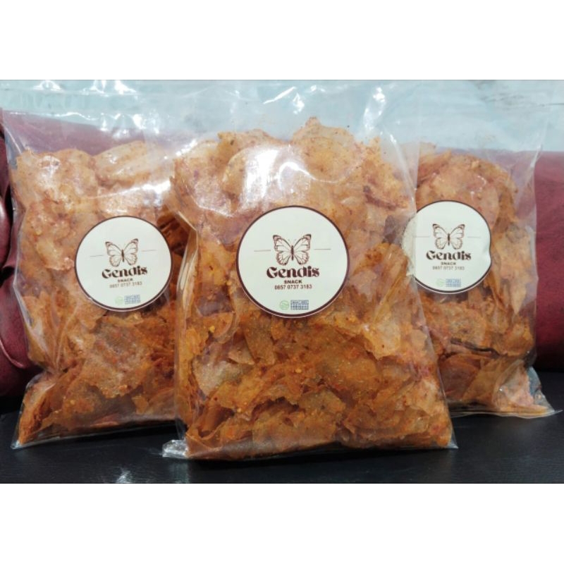 

Keripik Kaca Pedas 250gram