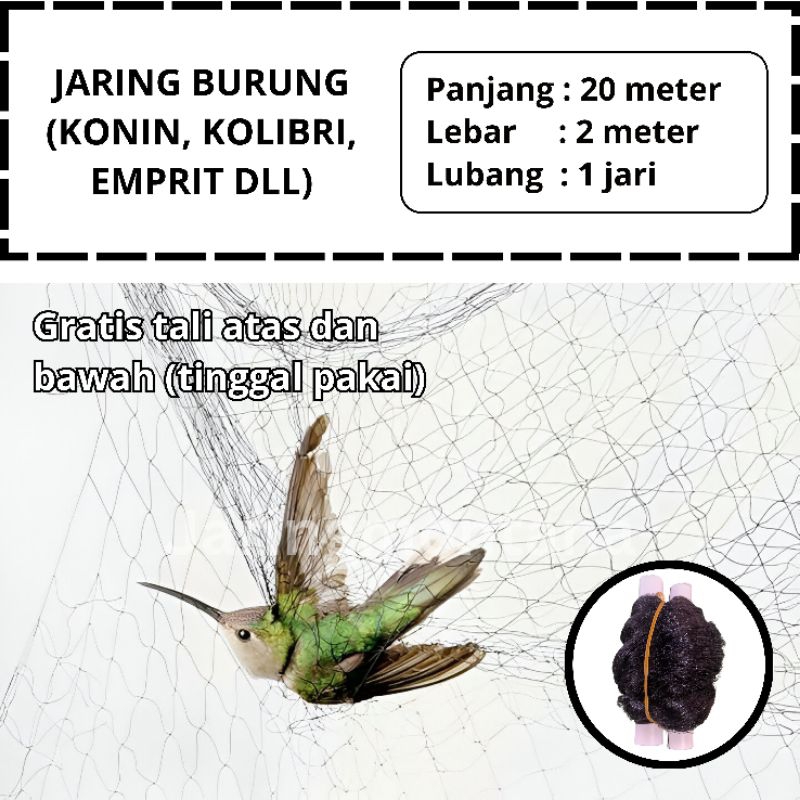 JARING BURUNG EMPRIT KONIN JARING BURUNG SIAP PAKAI JARING MONTANA