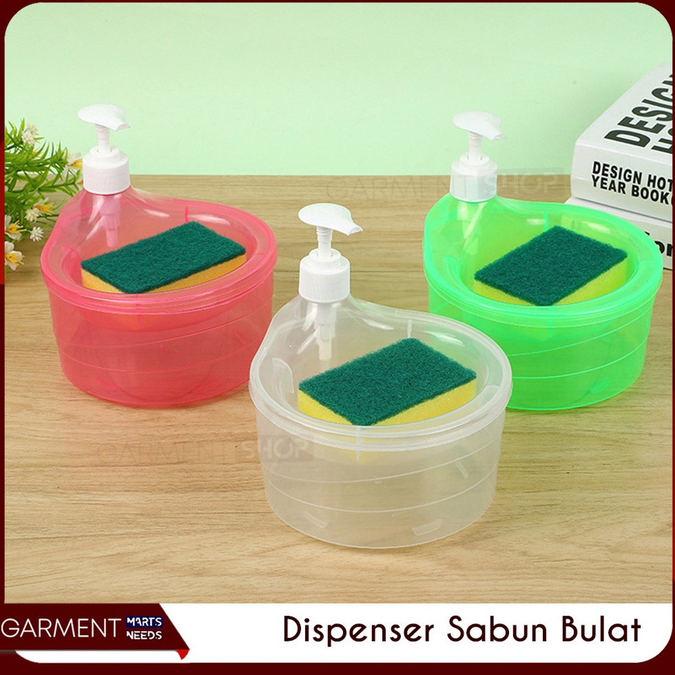 Serbu sekarang Dispenser Sabun Cuci Piring Viral Model Mangkok Bulat Pump Tempat Sabun Cair Gratis S