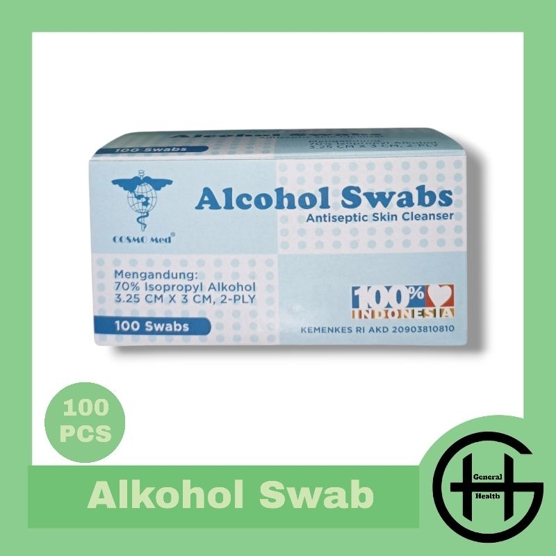 Alkohol Swab Cosmomed  Tisu Alkohol  Tisue Alkohol  Tisu Ambil Darah Cosmo Med