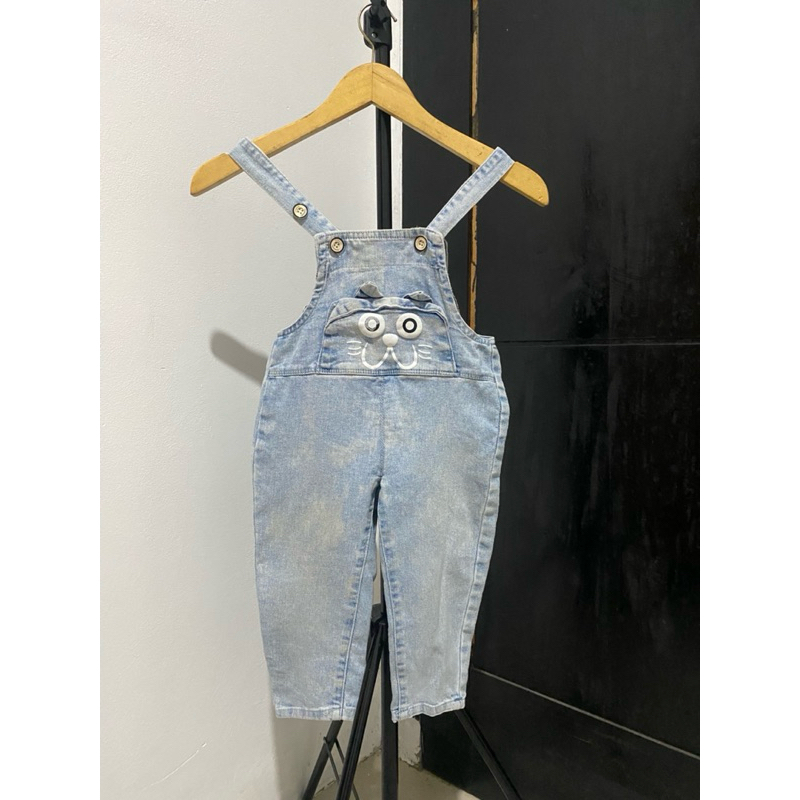 KOLPRI - Jumpsuit anak jeans perempuan - 2 tahun