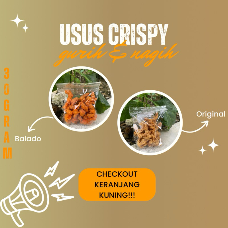 

Usus Crispy Eceran (Original & Balado) Produksi Baru Pasti Nagih dan Gurih