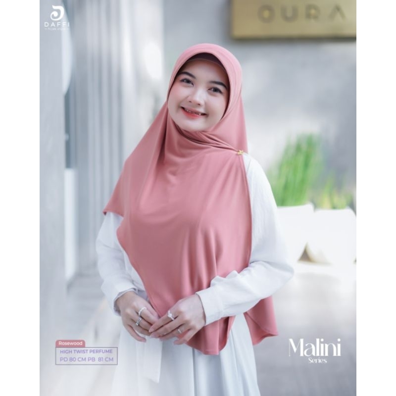 MALINI Hijab daffi Pashmina instan Pad anti tembem jumbo syari