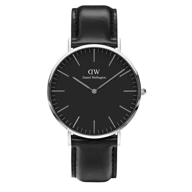 TERLARIS (BISA COD) Jam Tangan Pria Wanita Daniel Wellington Kulit Super Premium Free Box Ori Dan Pa