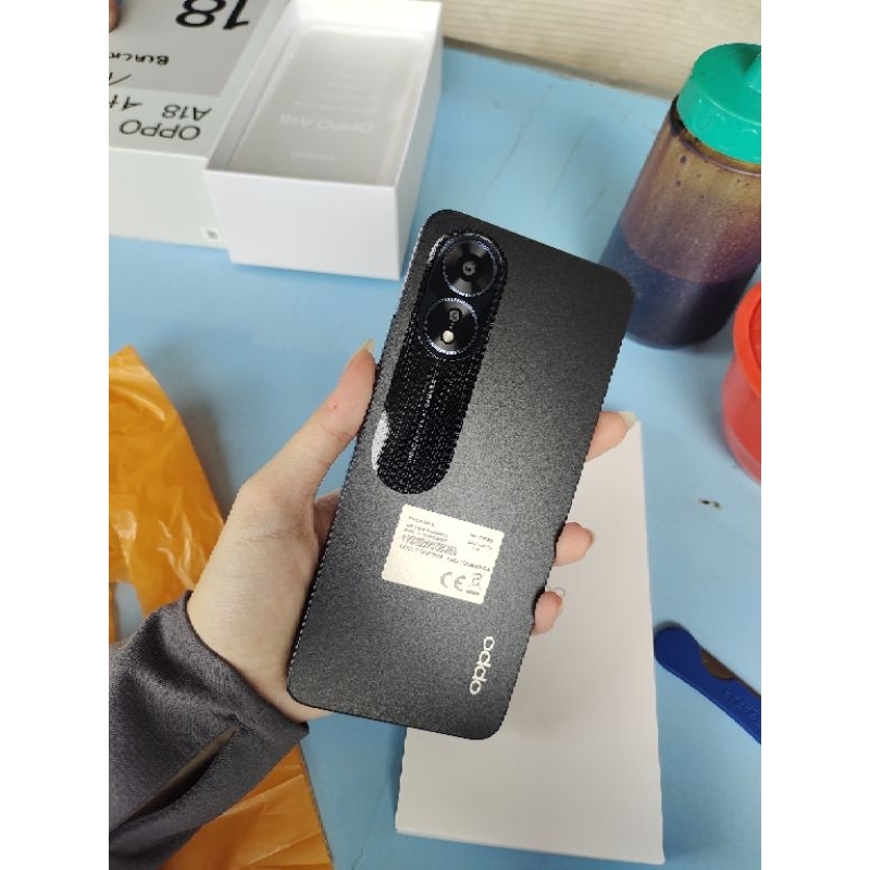 OPPO A18 RAM 4+4 ROM 128GB GARANSI RESMI 1 TAHUN (NEW/BARU)