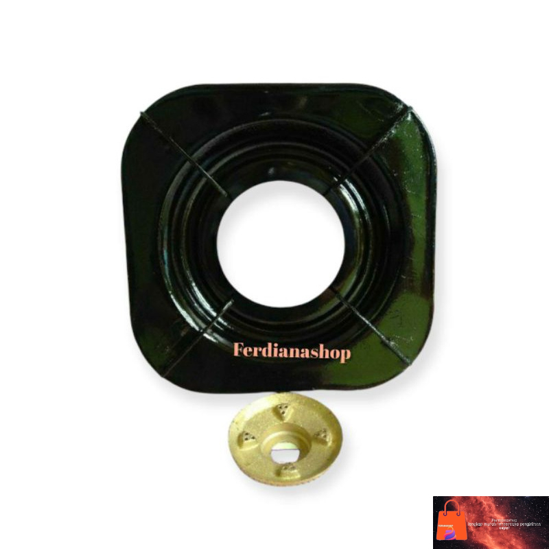 PALING MURAH Paket 1 Set Tatakan Tungku Kompor Gas Rinnai Kaki 4