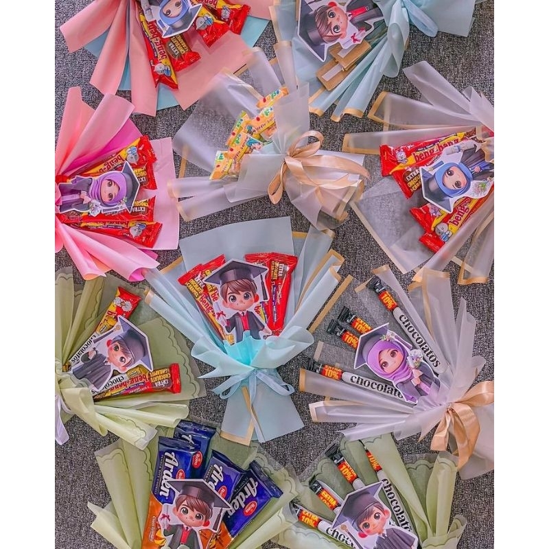 

buket Snack wisuda /buket Snack topper wisuda