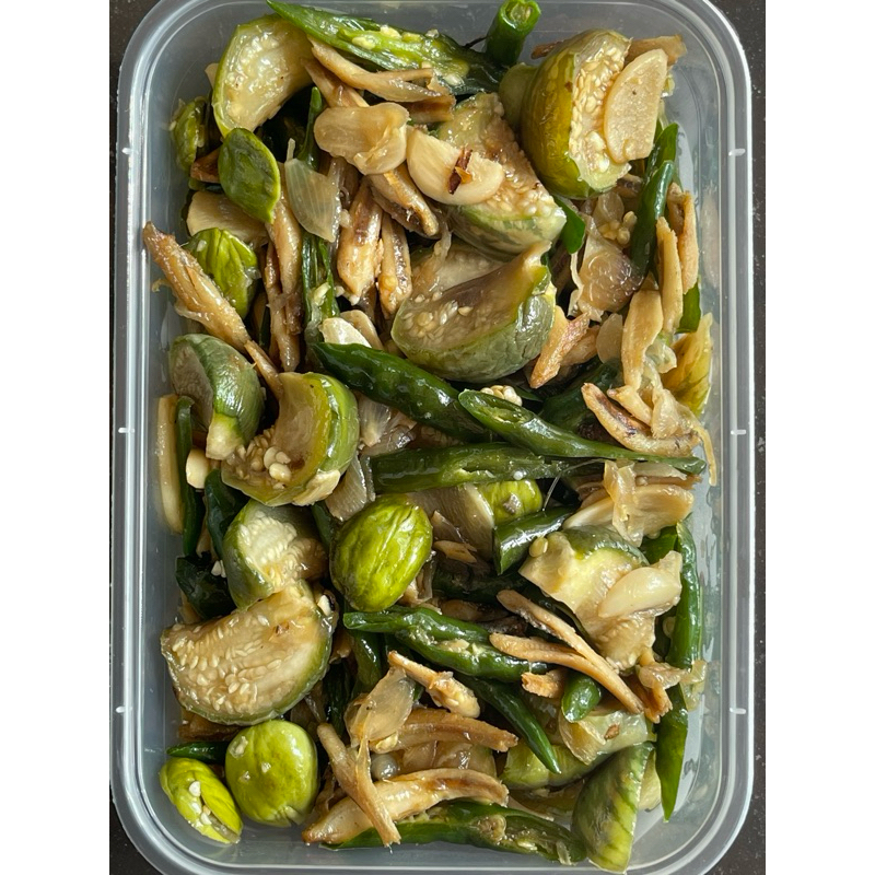 

Tumis Teri Terong Bulat