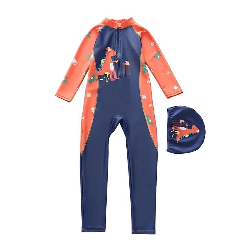 Baju Renang Diving Jumsuit Lengan Panjang Anak Laki 3 5 6 7 8 Tahun