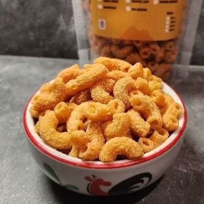 

Snack Cemilan Makaroni Murah Elbow Kriuk Renyah 9 Varian Rasa 250 gr