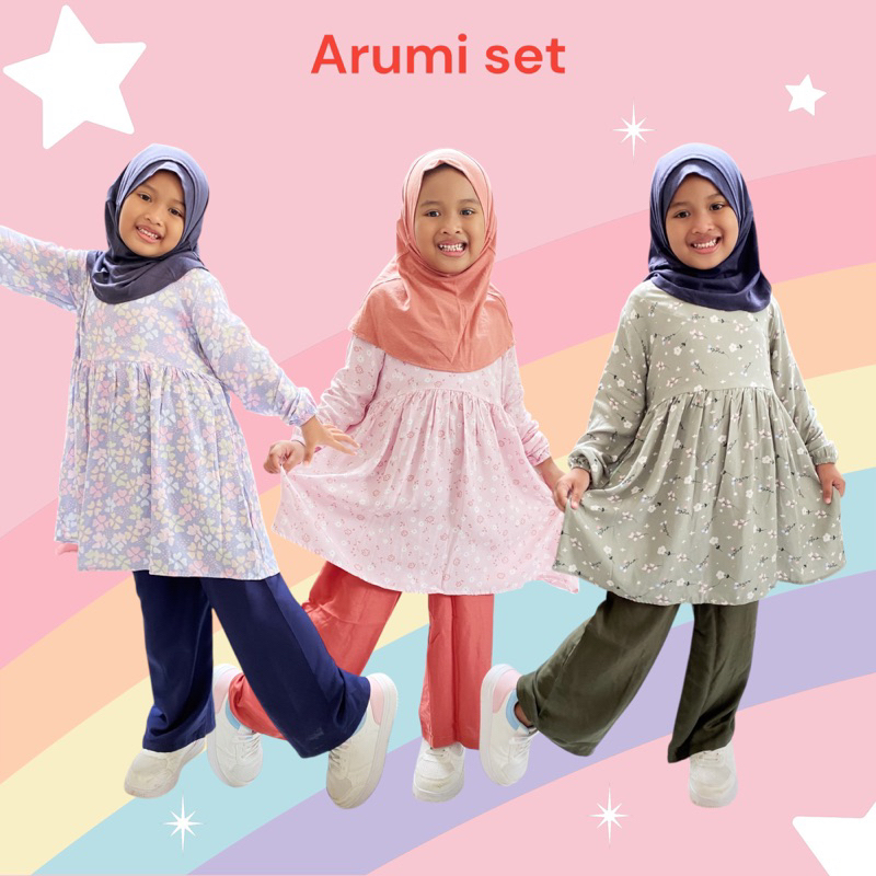Arumi one set (tanpa jilbab) setelan tunik anak_gamis anak