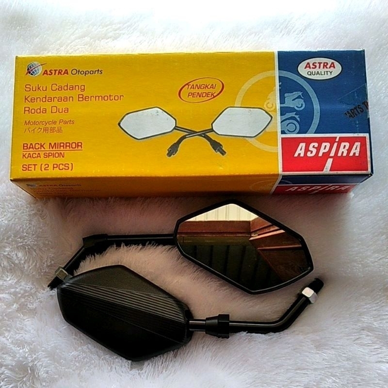 Kaca spion motor YAMAHA ( KOTAK ) vixion mio vega jupiter fiz r 12-BM02-M10BYR ori ASPIRA & Bubble w