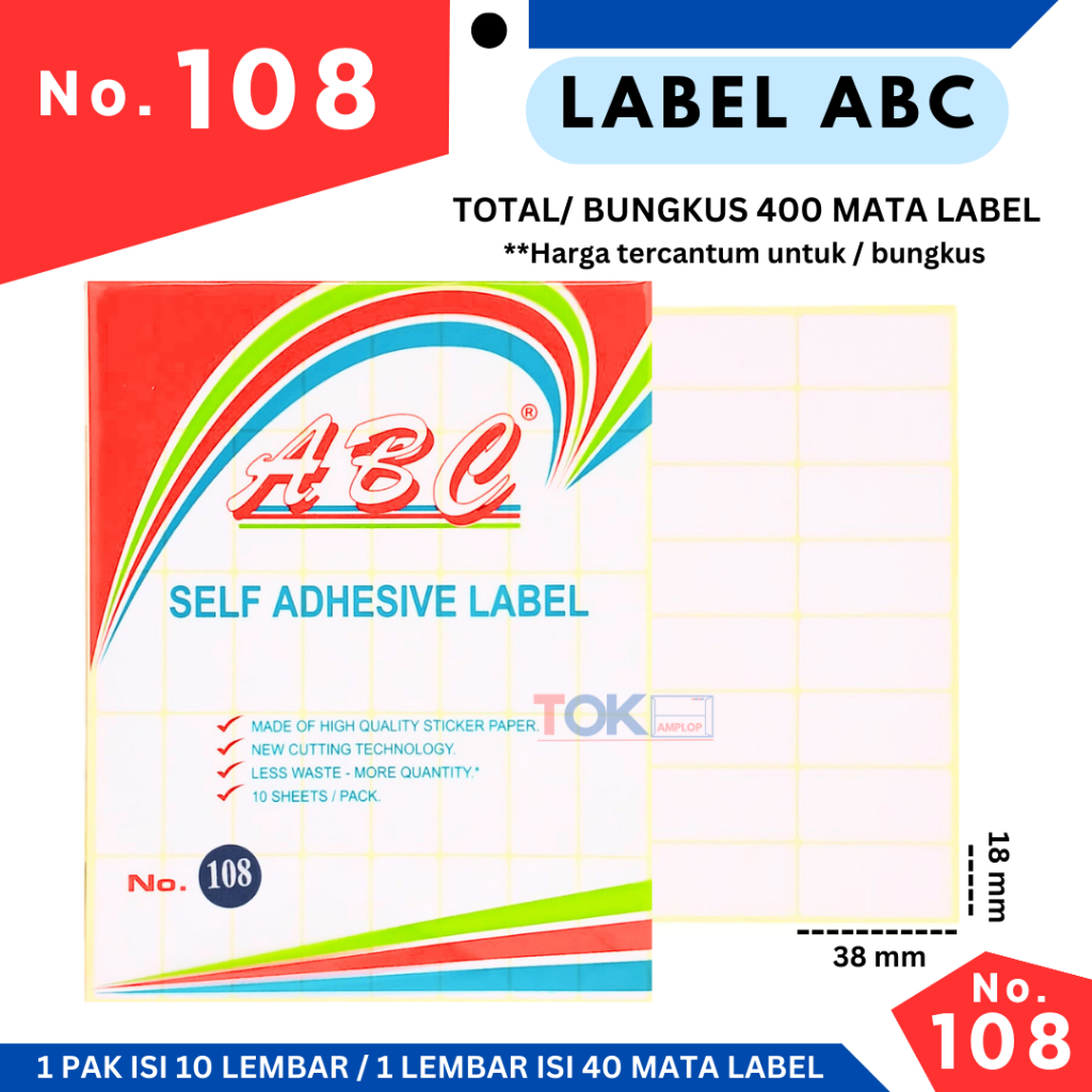 

Stiker Label 108 / STICKER