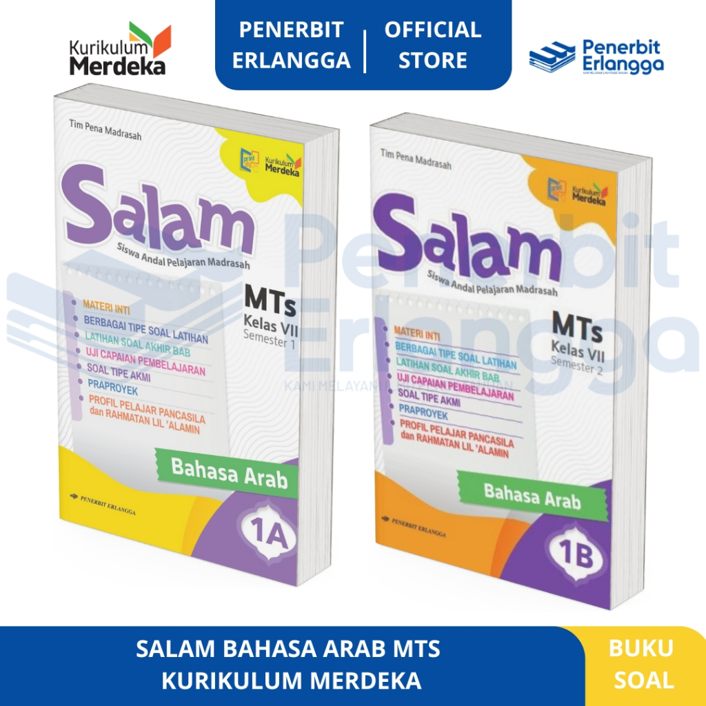 [Erlangga Official] Salam: Bahasa Arab Mts Kelas 7 - Kurikulum Merdeka
