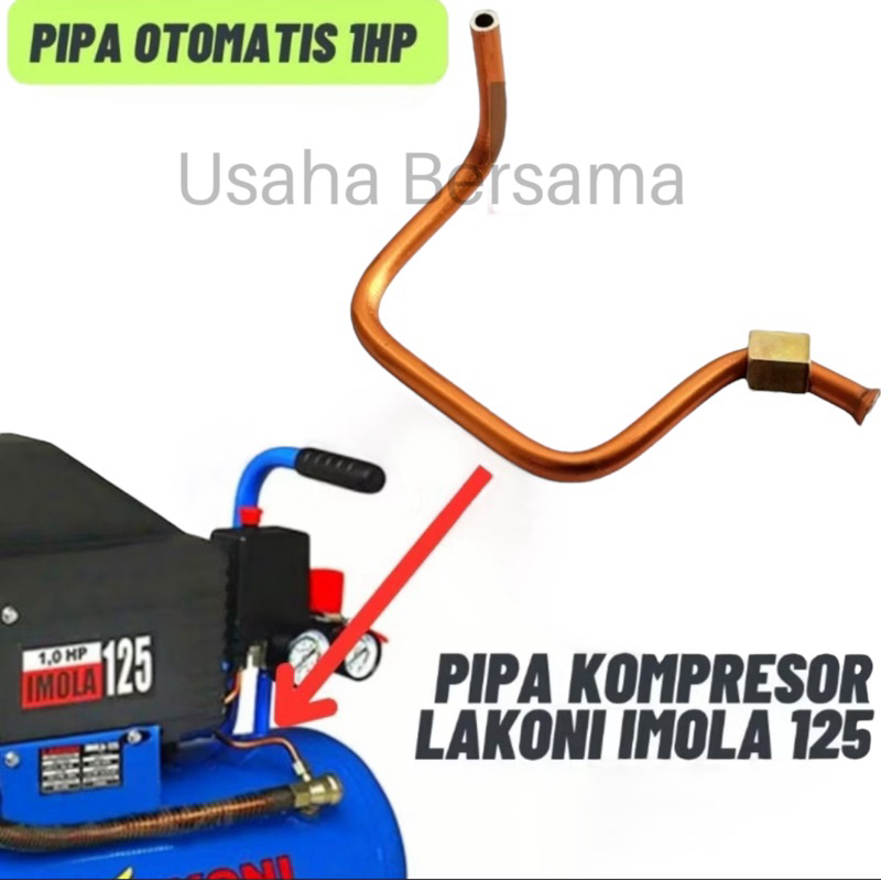 Lakoni Imola 125 Pipa Selang Otomatis Mesin Kompresor Listrik Kompresor 1 HP PK Spare Part Compresso