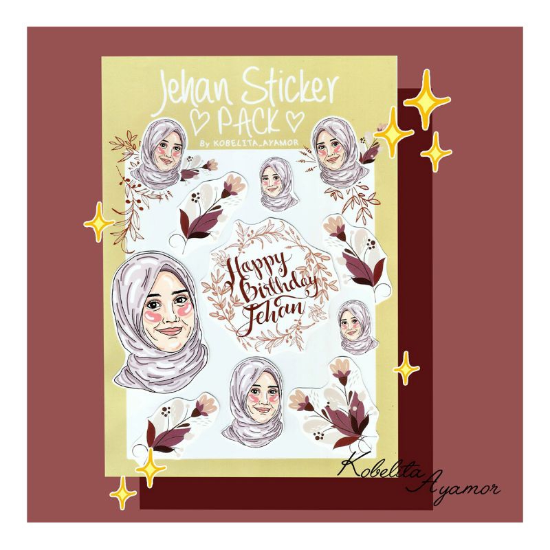 

Sticker Pack Custom Penambahan Wajah