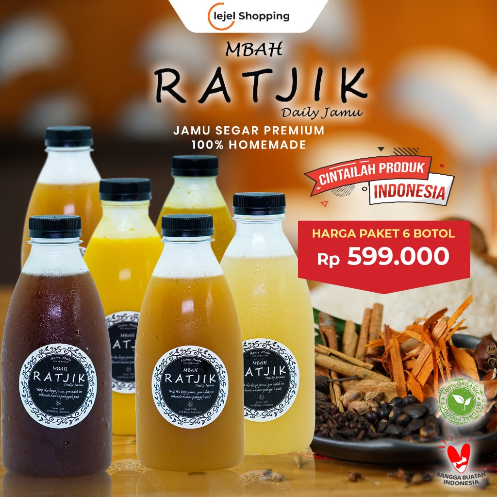 

JAMU RATJIK Tradisional Herbal Indonesia Menjaga Stamina & Kesehatan 330 ml