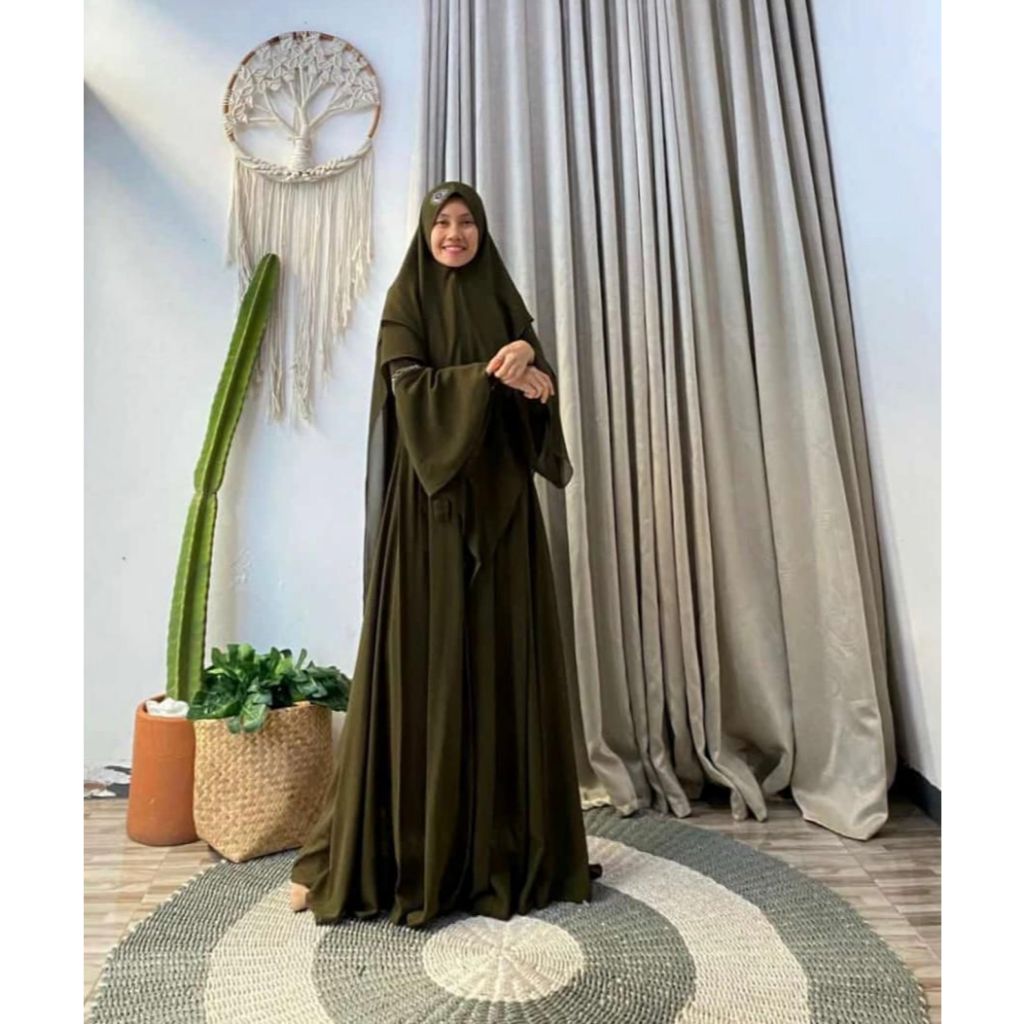 ZAHIDA SET PREMIUM(KHIMAR DAN ABAYA)
