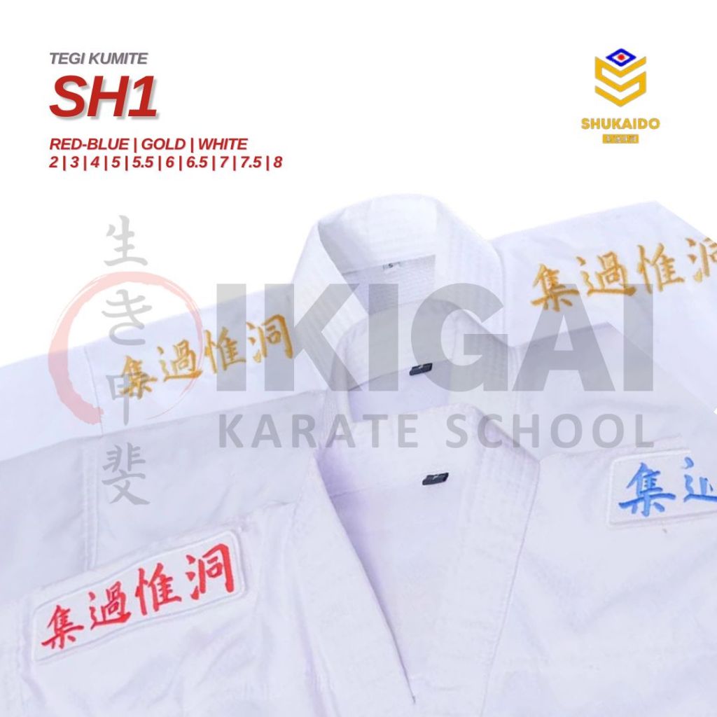SHUKAIDO SH1 TEGI KUMITE Karate-Gi Baju Karate