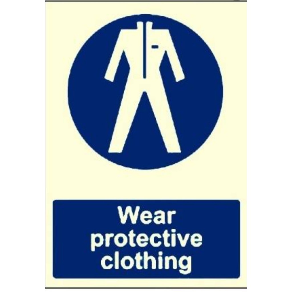 

STICKER WEAR PROTECTIVE CLOTHING UKURAN 15X20CM