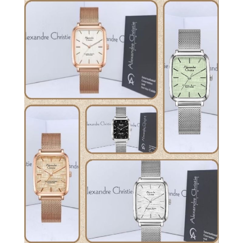 Jam Tangan Pria Alexandre Christie 8699 AC8699 AC 8699 Tali Besi Pasir / Stainless steel