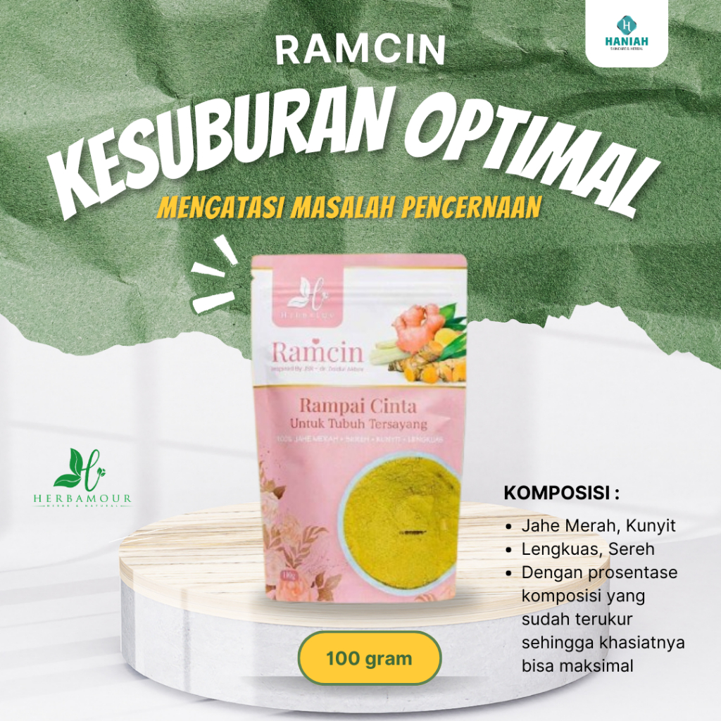 

[ DISTRIBUTOR HERBAMOUR ] RAMCIN | Rampai Cinta | Detoks Rahim | Promil Program Hamil | Kesuburan