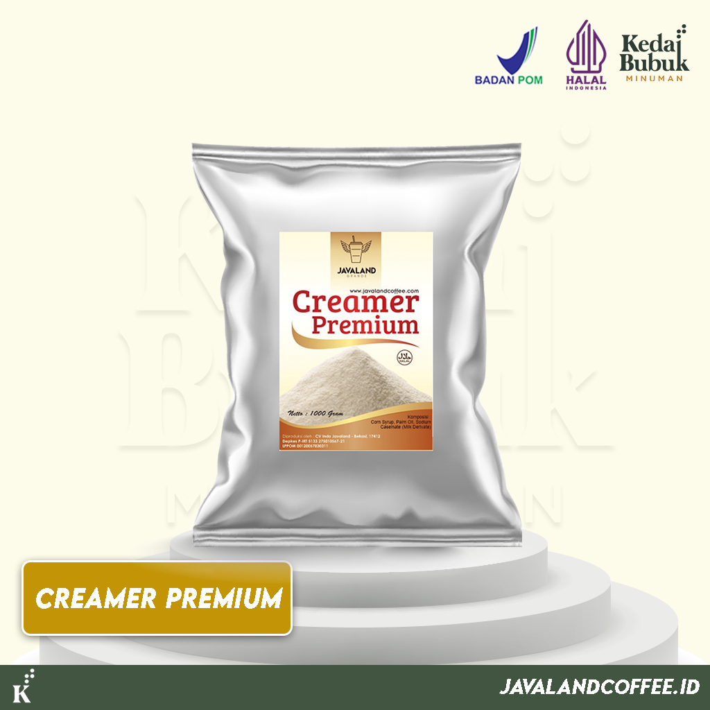 

Javaland Bubuk CREAMER / KRIMER 1Kg - PREMIUM | Non Dairy | Creamy Café