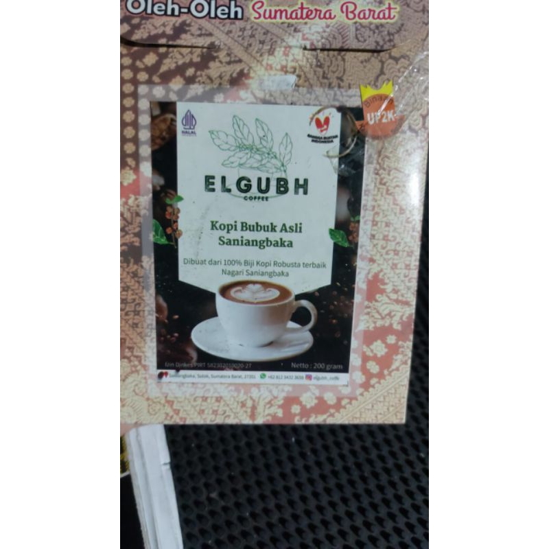

Elgubh Kopi Bubuk Asli Saniangbaka Kopi Ranah Minang Kopi Solok Sumatera Barat