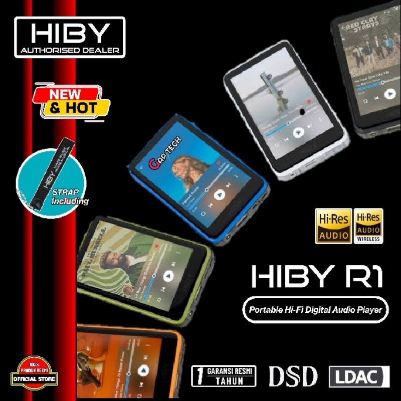 Hiby R1 / R 1 Hi-Res Digital Music Player with HibyOS with CS43131 DAC / DAP Original TU2T
