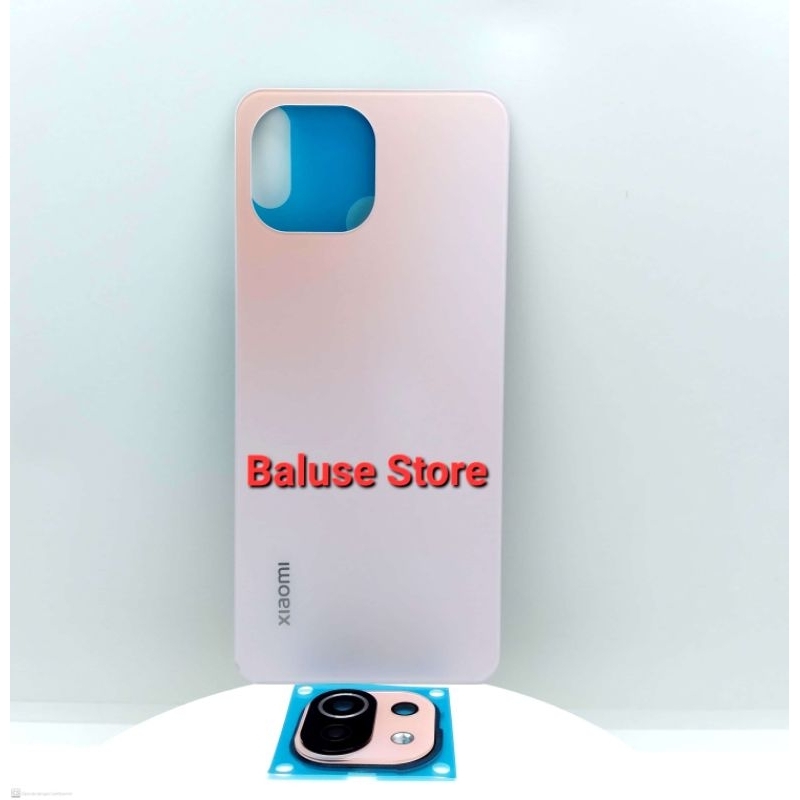 Backdoor Cover Tutup Belakang XIAOMI MI 11 Lite Glass/ Casing Tutup Mesin XIAOMI MI 11 Lite Glass