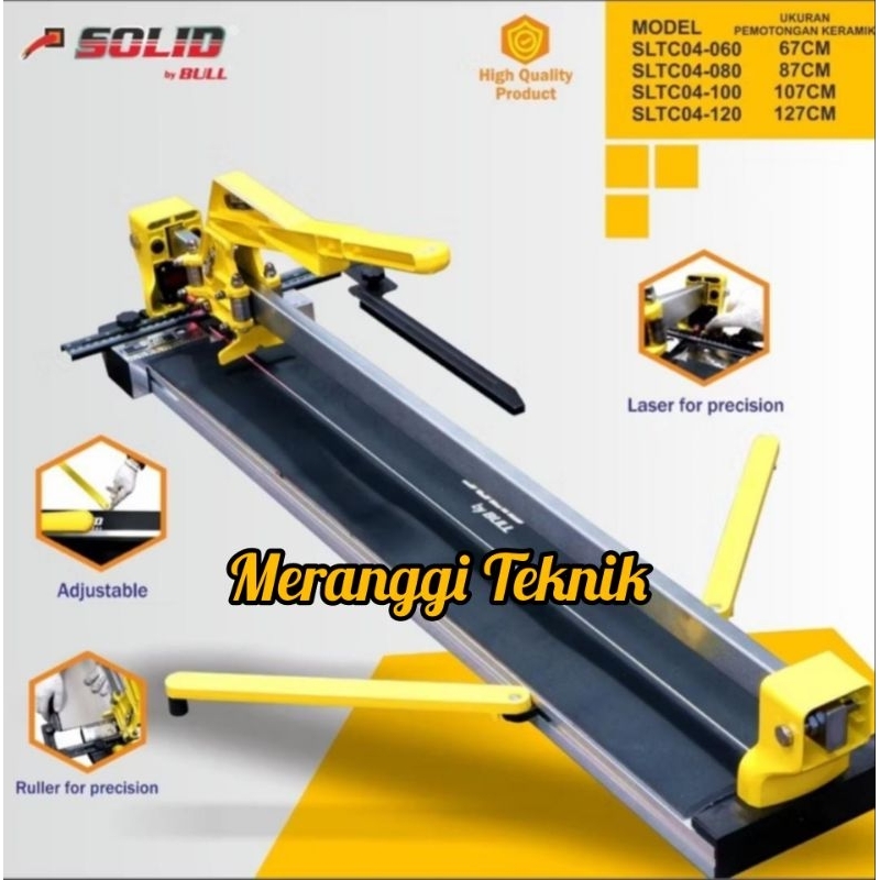 id3796 Mesin potong granit keramik manual 100 cm 1000 mm solid Bull dengan laser