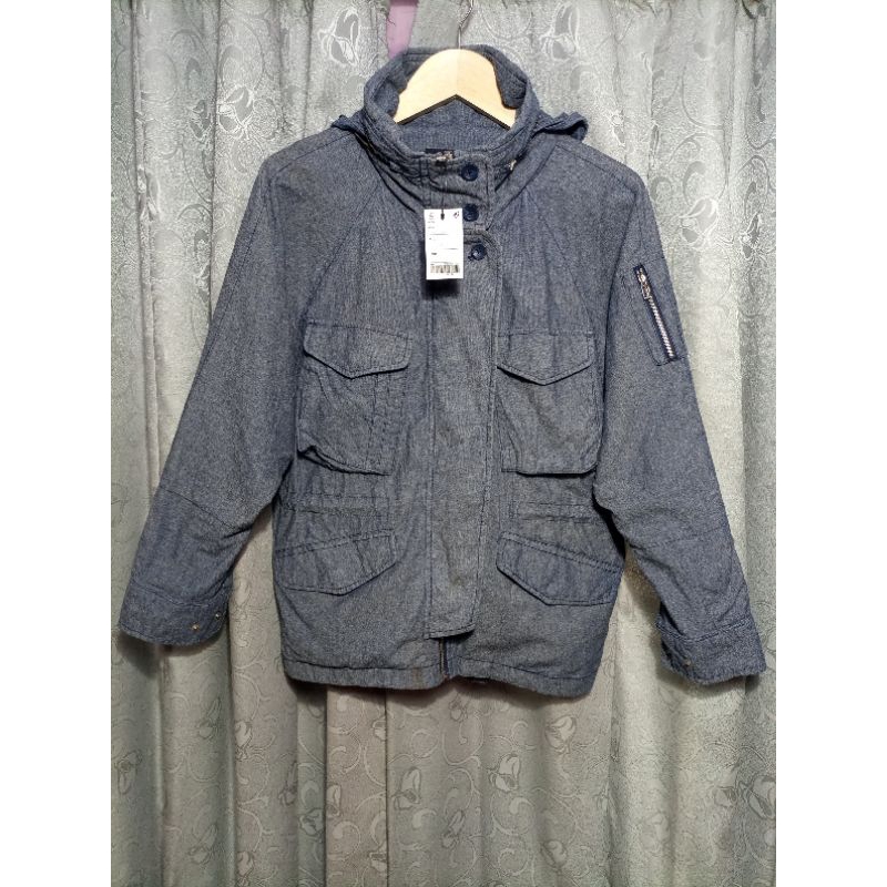 Jaket Andew Original_Jaket Motor Boxy Hidden Hodie_Jaket Vintage_Jaket Racing_Size M-L