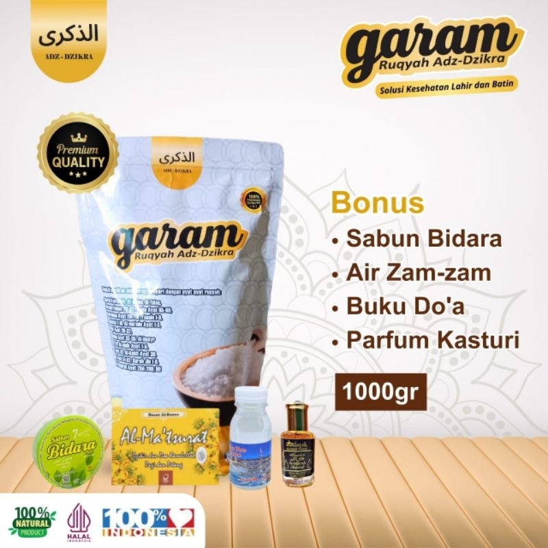 

GARAM RUQYAH ADZ-DZIKRA ORIGINAL - BEST SELLER - BONUS SABUN BIDARA