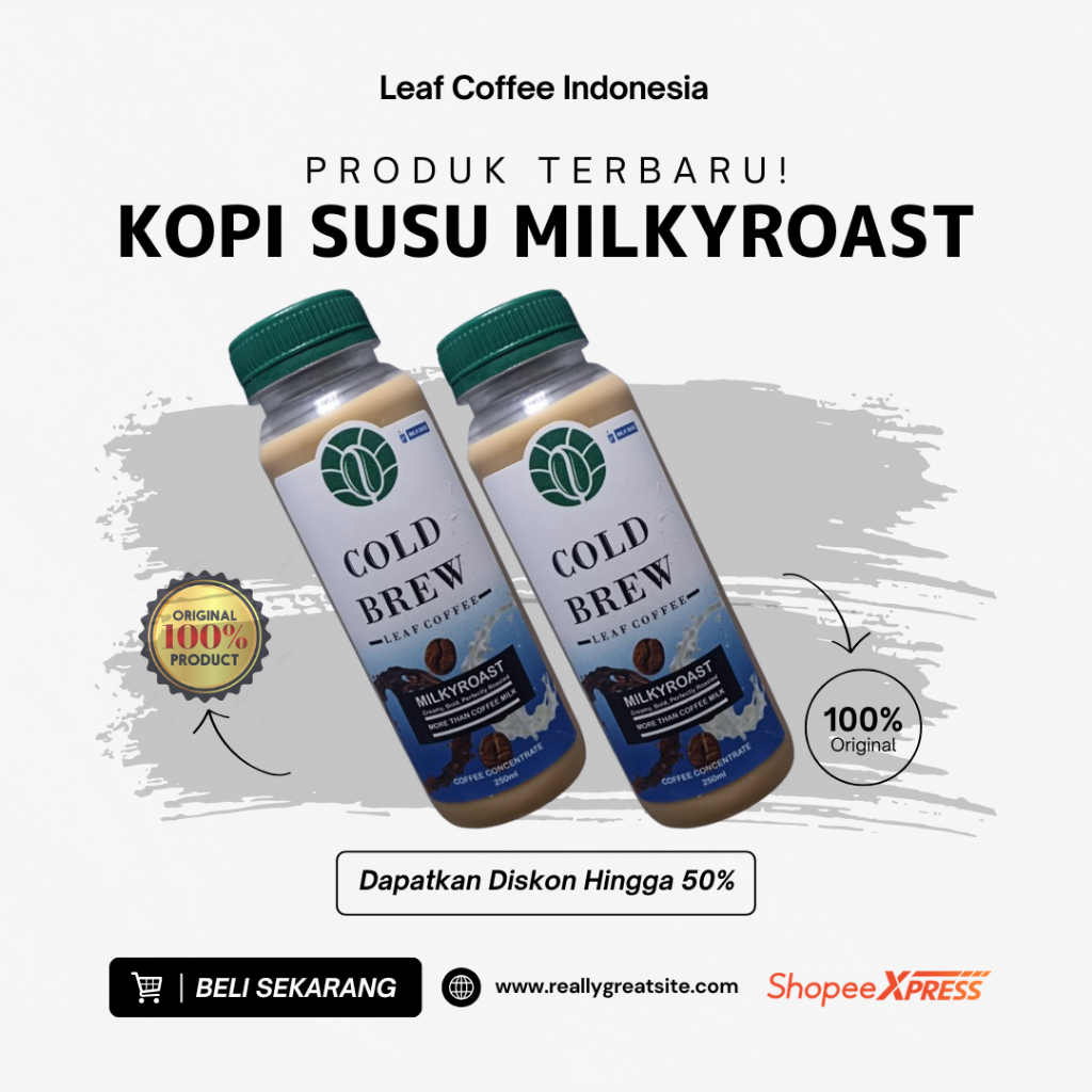 

MilkyRoast - Kopi Susu Premium dari Leaf Coffee Indonesia.