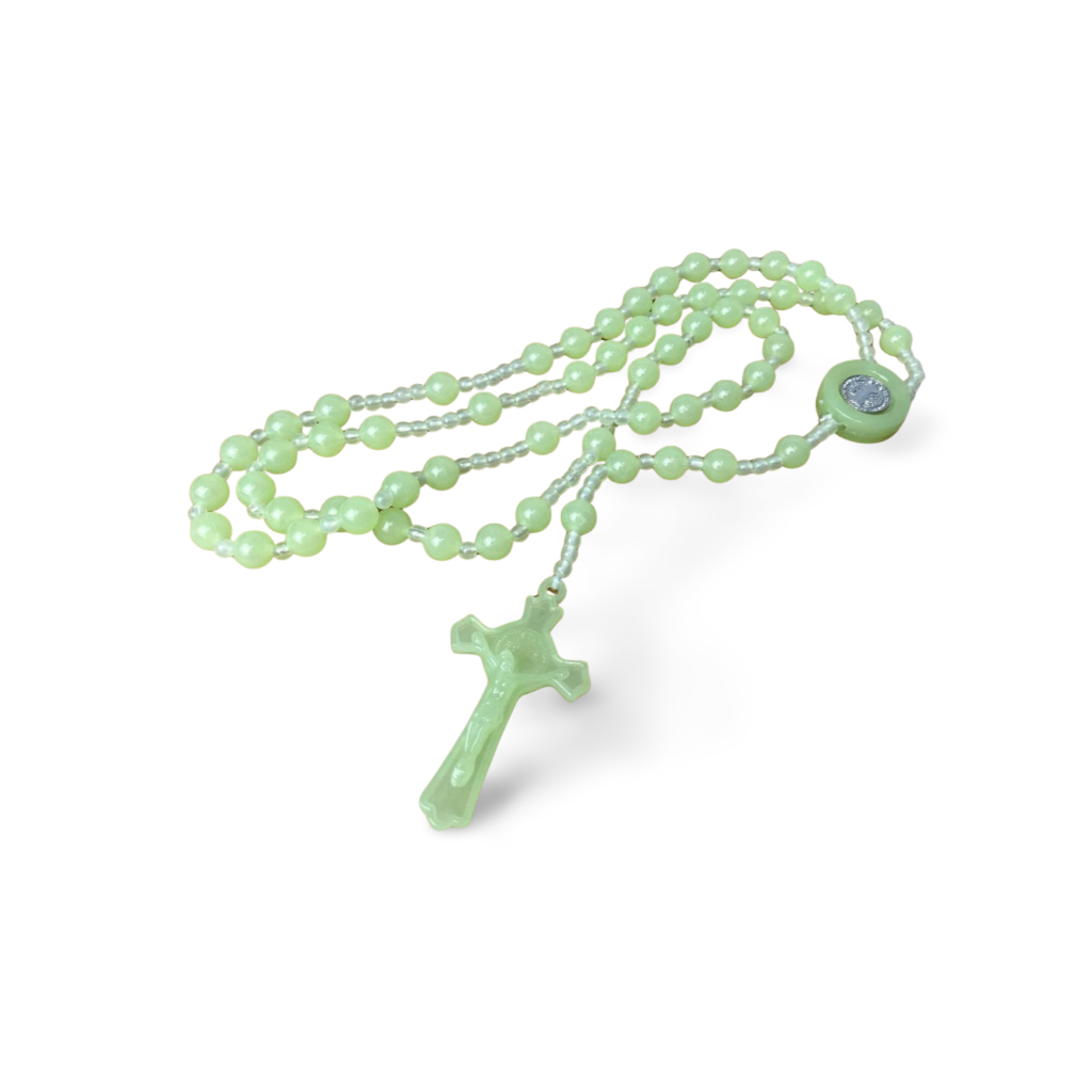 Rosario fosfor / rosario fosfor menyala / kalung rosario katolik